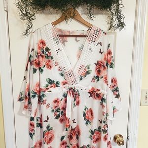 Butterfly Floral Bojo Top